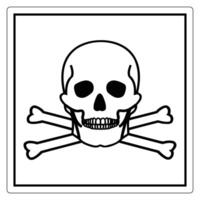 Skull and Crossbones Symbol in Black and White Design vector