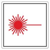 Red Laser Beam on White Background vector