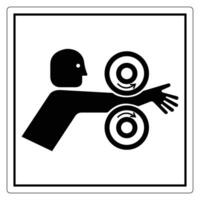 Abstract Icon of Arm Motion and Circular Shapes vector