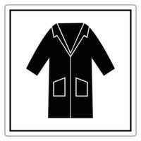 Simple Black Robe Icon for Graphic Design Use vector