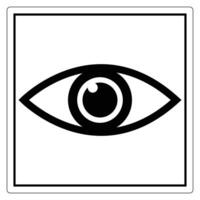 Simple Eye Icon for Visual Content vector