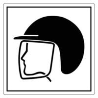 Simple Helmet Icon for Safety and Protection Use vector