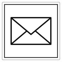 Simple Envelope Icon for Communication Concept vector