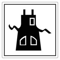 Black and White Apron Icon Design vector