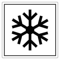 Simple Black Snowflake Icon on White Background vector