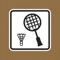 Badminton Equipment Icon and Shuttlecock Design vector