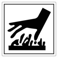 Caution Sign for Hazardous Substance Handling vector