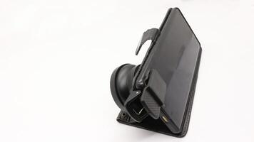 Attachable camera lens on smart phone photo