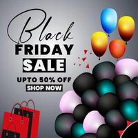 Black Friday Shopping Offer for the Biggest Savings on Flat Discount in Online or Offline Sales vector
