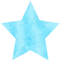 A blue glittery star on a transparent background png