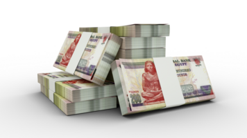3d rendering of Stack of Egyptian pound notes. bundles of Egyptian currency notes isolated on a transparent background png