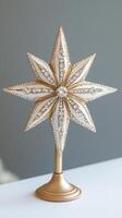 Brilliant Diamond Star Tree Topper Sparkling and Exquisite Holiday Decor photo