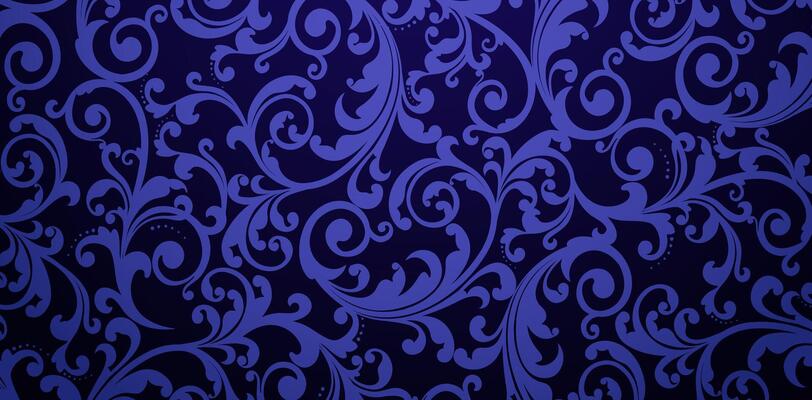 swirl ornament seamless pattern dark blue floral backgrounds for Fashionable modern wallpaper or textiles, wallpapers in the style of baroque seamless patterned, wraps papers designs, tiles decorative
