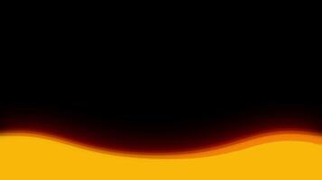 A black and yellow background with a wave pattern video
