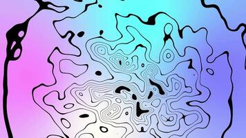 A psychedelic abstract image of a circular shape video
