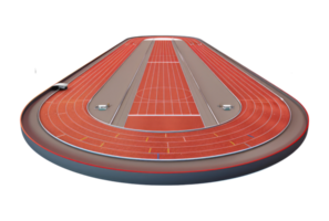 A track running track with a red and white track png