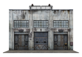 An old building with two doors and windows png