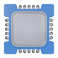 3d render illustration of processor, technology 3d elements, rendering. it can be used for any purpose. png