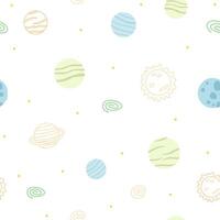galaxy space seamless pattern vector