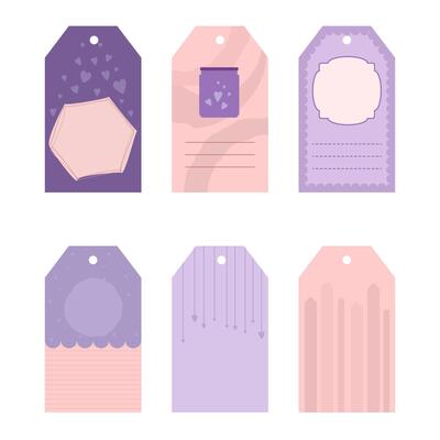 Greeting card set with heart, Collection of party hand tags, Set of hand drawn holiday label. Romantic badge design. illustration. Printable gift tags lovely style.