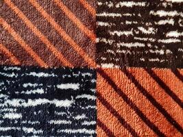 Fill inframe photo, close up of a carpet pattern. Soft fur carpet. Suitable for your home. photo