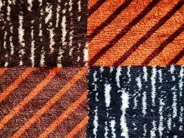 Fill inframe photo, close up of a carpet pattern. Soft fur carpet. Suitable for your home. photo