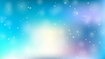 Blurred light blue background abstract with glitter bokeh light and star. Sky, galaxy, magic vector