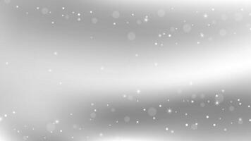 White and gray background abstract. Subtle flying snow flakes and stars vector