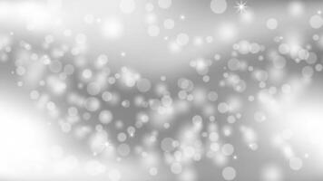 white and gray modern blurred background with soft bokeh from lights. Texture abstract festive holiday party vector