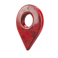 3D Render Pin for Location Delivery and Coordination png