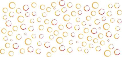 circle shapes drawn with dry brush, design elements In doodle style. vector