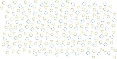 square shapes drawn with dry brush, design elements In doodle style. vector