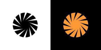 Twist circle logo circular round motion icon abstract isolated vector