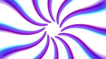 3D Fluid Blue Rays Zoom, Purple Smooth Light Gradient Isolated on White Background vector