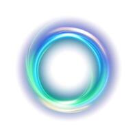 Abstract Ring Light Effects Isolated on White Background vector