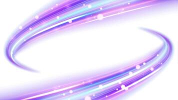 Twin Wave Lines of Light Isolated on White Background vector
