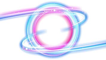 Abstract Ring Light Effects Isolated on White Background vector