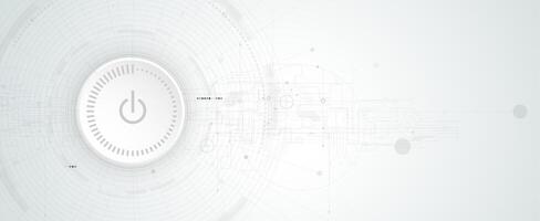 A white button on a gray background vector