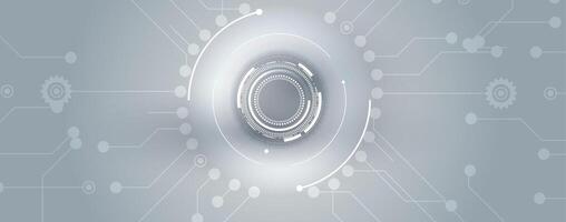 A circular object with a white circle in the middle vector