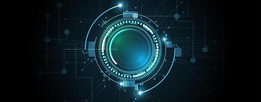 The technology background with a circular object vector