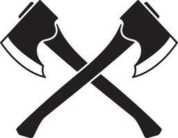 Ax silhouette . Ax Icons, and Graphics isolated on white background. Axe icon Flat set vector