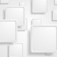 Grey geometric abstract squares background vector