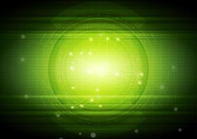 Bright green technology abstract background vector