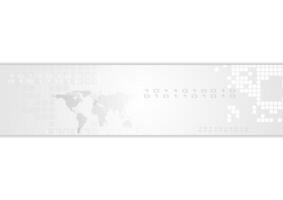 Grey abstract technology banner header vector