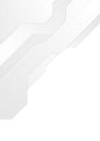 Abstract tech grey flyer background vector