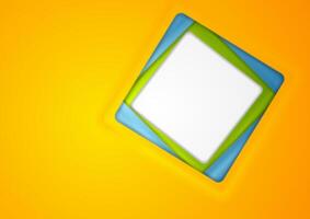 Abstract corporate background with blank square vector