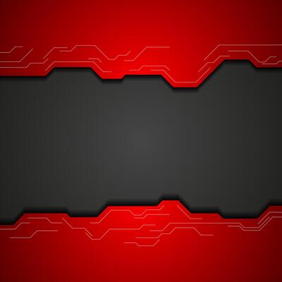 Red and black tech corporate background