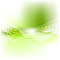 Green abstract smooth blurred waves background vector