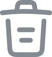 Trash logo in line style. Delete modern trash can symbol. Line icon for web apps and mobile concept. vector