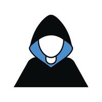 Hacker, Ethical Hacker, Black head Hacker art illustration silhouette vector